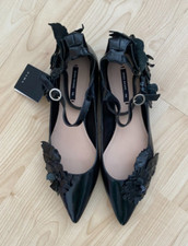 ZARA BALLERINE IN PELLE NERA