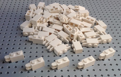 Lego bianco 1x2 mattone blocco - lego,