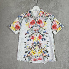 NARACAMICIE Blusa con maniche a polsino stampa botanica taglia S-M