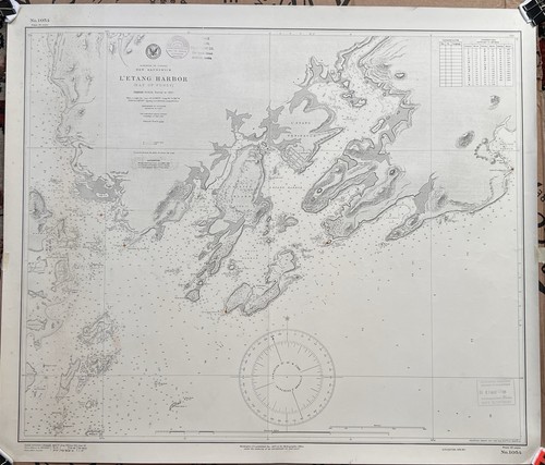 Carta mappa nautica originale