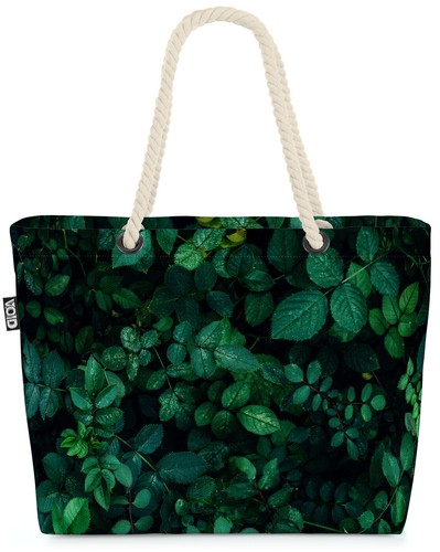 Borsa void green leaf pianta - green,