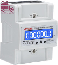 Contatore Energia Elettrica Trifase Misuratore Elettrico Digitale Con Schermo LC