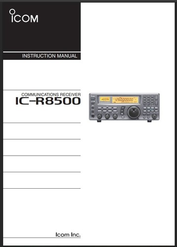 Icom r8500 manuale - icom,
