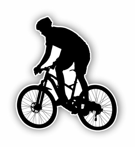 Adesivo cicliista bici - adesivo,