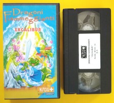 Vhs Dragoni Fiammeggianti Excalibur Film Animazione Alfadedis Videocassetta(V29)
