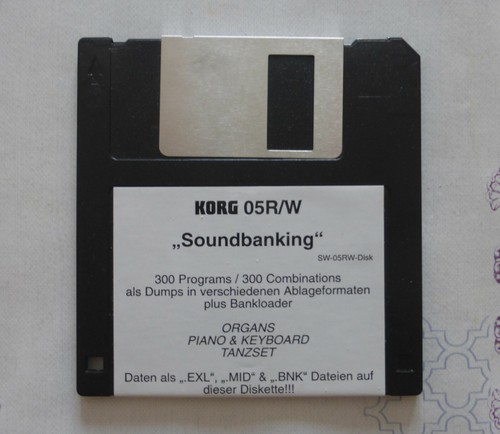 Korg 05r soundbanking - korg, 05r/w