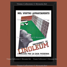 Anni ' 30  * Pubblicità Originale "Linoleum, Pavimenti, I Migliori per la Casa M