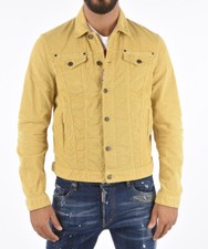 Giubbino Giacca Coste Velluto Dsquared2 Taglia 52 Giallo Originale 100% Nuova