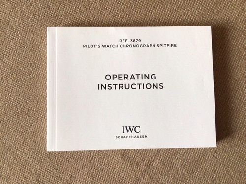 Libretto iwc pilot - iwc, pilot’s