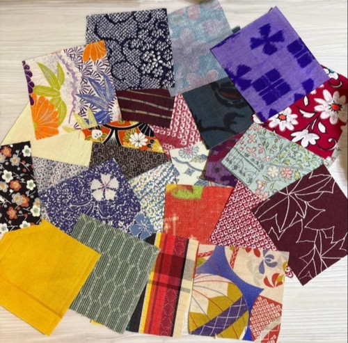 Scarti kimono tessuto - kimono, antico