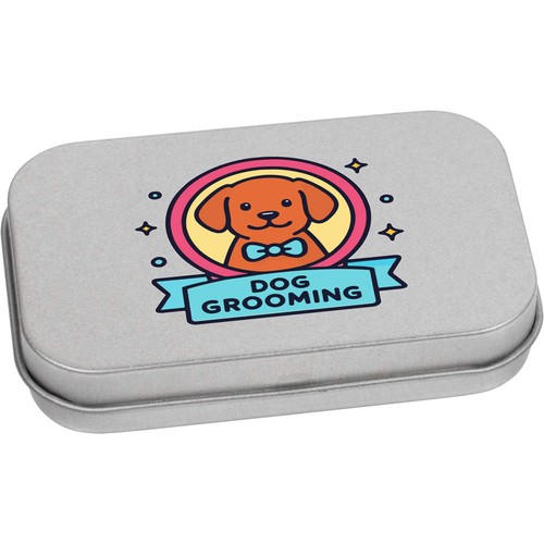 Dog grooming emblem scatola - 'dog,