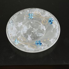 piattino vetro decorato a mano