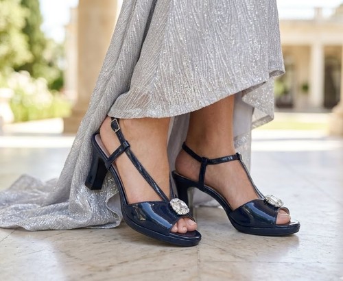 Sandali donna eleganti blu - da,