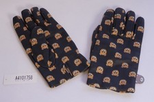 Guanti Moschino in pelle blu