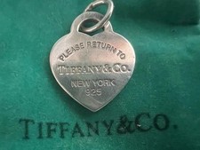 🔴 TIFFANY & CO. ciondolo cuore Argento 925 con doppi punzoni e astuccio