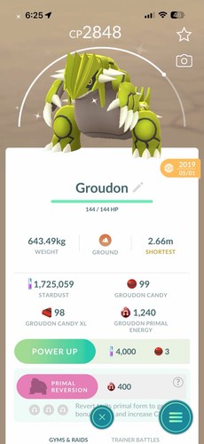 Shiny groudon 2019 garantito - shiny,