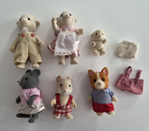 Figurine vintage famiglie - 6x,