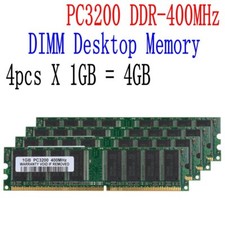 4 GB di memoria desktop 4 x 1