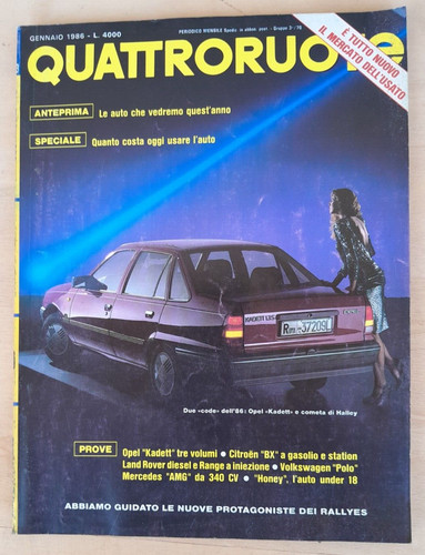 Quattroruote 1986 opel - n.1/1986,