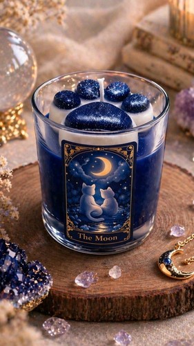 Candela soia tarocchi luna - soia,