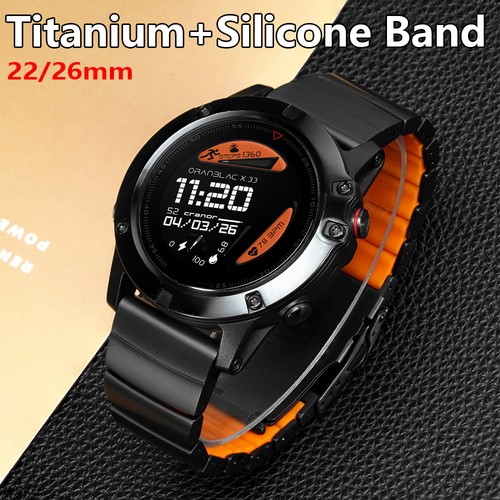 Cinturino titanio per garmin - cinturino,