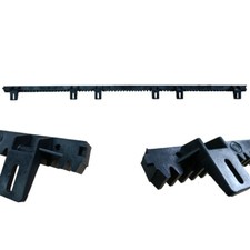 Cremagliera x cancello in NYLON 6 ATTACCHI INDEM con anima in acciaio + viti