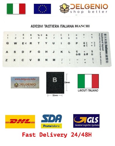 Adesivi lettere per - per, tastiera