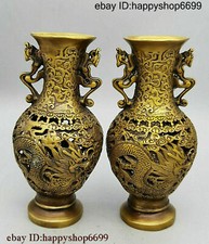 Coppia statuine vaso bottiglia