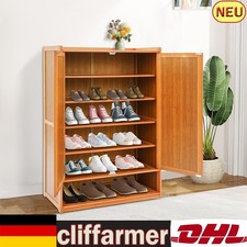 Scarpiera da ingresso 60*32*94 cm marrone con 2 ante