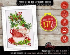 Kit punto croce erbe profumate
