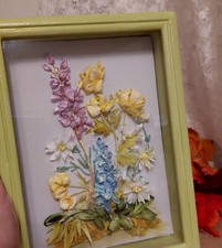 Quadro rilievo ricamato con - quadro,