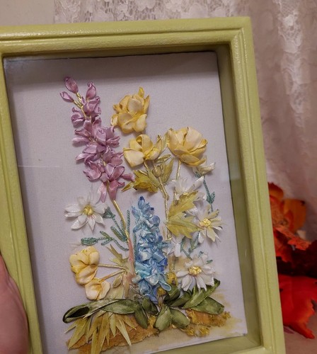 Quadro rilievo ricamato con - rilievo,