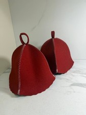 2 Cappello Sauna Lana Naturale