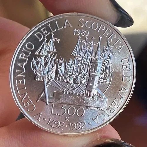 500 lire 1989 scoperta - 500,