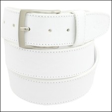 Cintura Uomo vera Pelle Bianca