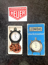 Cronometro vintage Leonidas Trackmaster Pre Heuer buone condizioni completo di scatola 