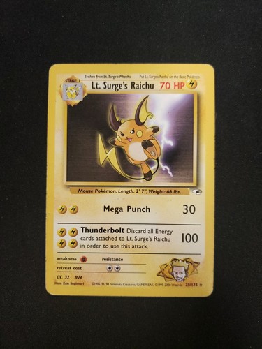 Surge raichu 28 132 - surge's,