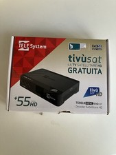 TELESYSTEM TS9018 HEVC DECODER HD SATELLITARE TIVÙSAT CON SCHEDA INCLUSA