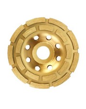 QWORK® Mola a Tazza Diamantata 115 mm x 22.2 mm per cemento gesso granito 