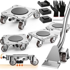 Wououw carrellini Mobili Pannello in Acciaio Migliorato, Portata 500 Kg