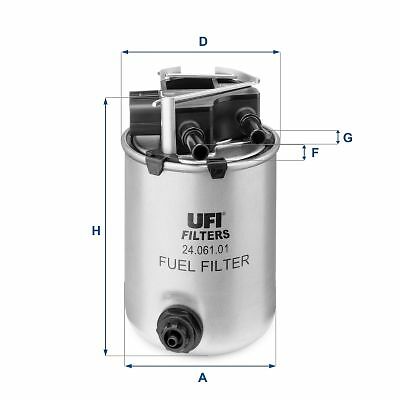 Filtro carburante gasolio ufi - gasolio,