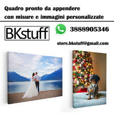 Quadro Personalizzato su Tela Canvas Telaio legno artigianale Alta risoluzione
