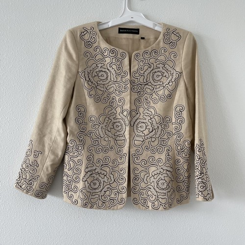 Blazer lino ricamato - lino,