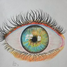 Disegno originale con matite