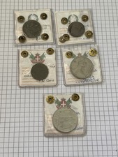 Lotto 5 Monete regno d'Italia Vittorio Emanuele III