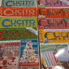 11 Riviste  CUCITO CREATIVO FACILE. ANNATE ASSORTITE 2014 2015 2017