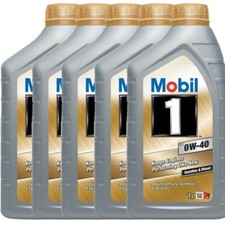 MOBIL 1 FS 0W40 DIESEL BENZINA SINTETICO A3/B3 A3/B4 VW OLIO MOTORE 5 LITRI
