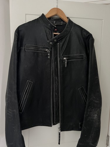 Giacca pelle diesel - di, vintage