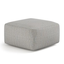 Nate - Square Pouf - Patterned