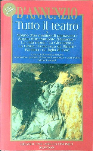 Tutto teatro d annunzio - il, d'annunzio